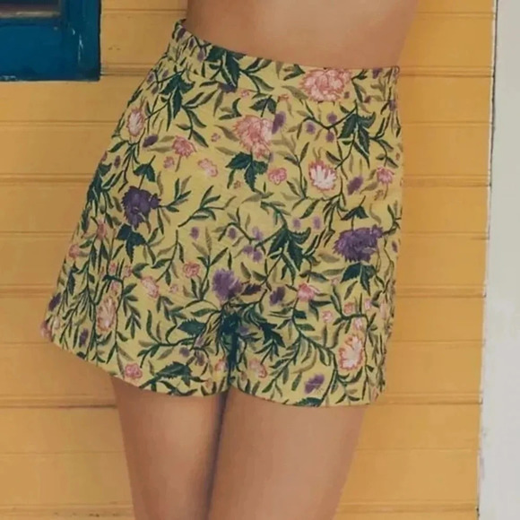 Anthropologie La Fuori Embroidered Shorts MP - Picture 3 of 5